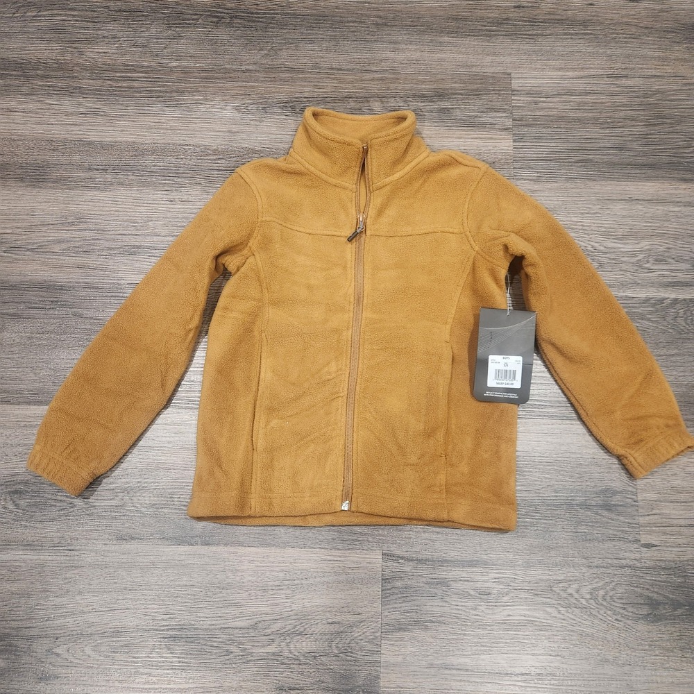 NWT Swiss Alps Boys‎ Fleece Jacket Full Zip Soft Warm Activewear Coat Size 5/6